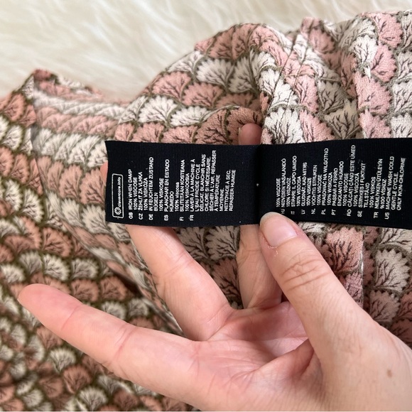 & other stories | Long Sleeve Fan Print Mini Dress - Picture 8 of 10